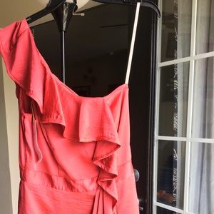 NWT Short One-Shoulder BCBG Dress with Pockets